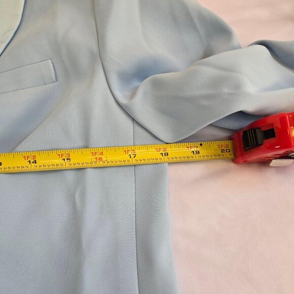 THE DROP Women's Summer Song Blazer/Dress by @carolinecrawford Sz: S Blue - Picture 12 of 16